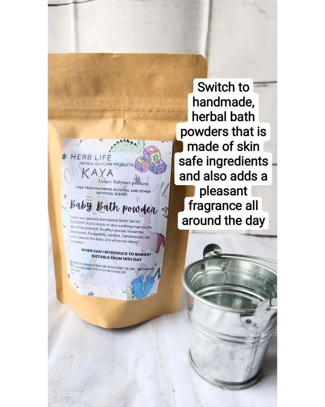 Baby Bath Powder- herblifesoap -babyskincare -babyproducts