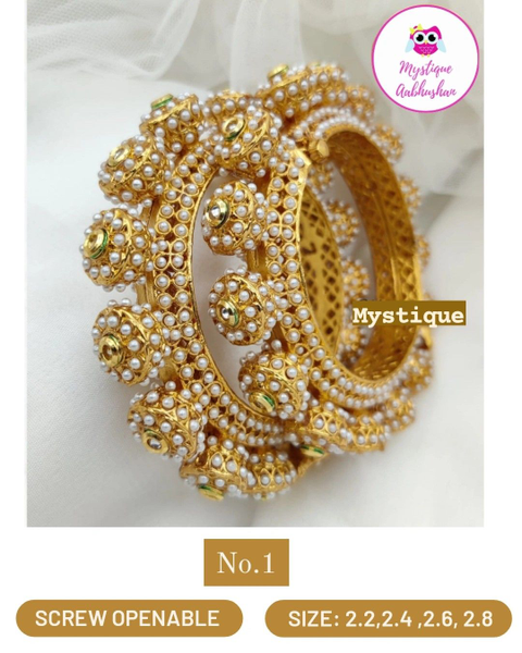 Teej Chudi Set Gigi Hadid Rajwadi Bangle Set, Rajwadi Kada