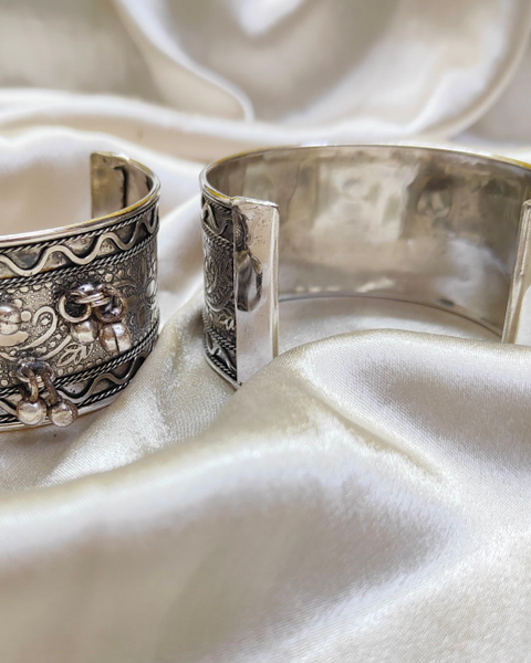 Hetal Navrati Kada, Silver Kada, Banjara Kada, Navratri Jewellery