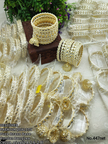Bridal Chooda, Kundan Bridal Bangles, Kundan Kada
