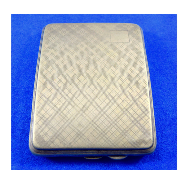 Vintage English Cigarette Case EPNS Pocket Friendly Silver Plated