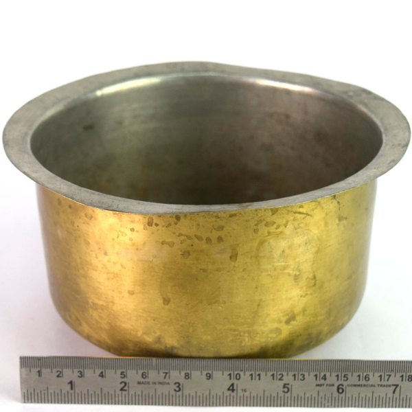 Traditional Indian Brass Cooking Utensils Antique Brass Milk Boiling