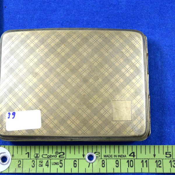 Vintage English Cigarette Case EPNS Pocket Friendly Silver Plated