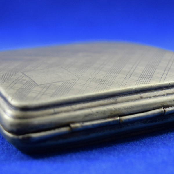 Vintage English Cigarette Case EPNS Pocket Friendly Silver Plated