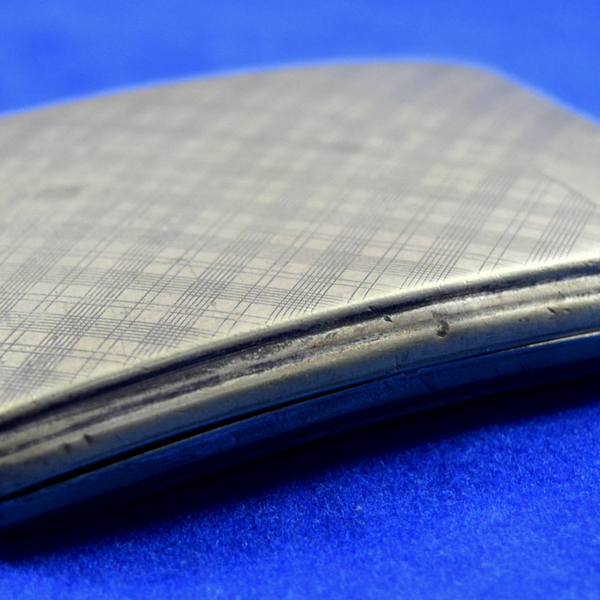 Vintage English Cigarette Case EPNS Pocket Friendly Silver Plated