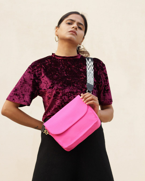 Pink Conductor Sling Bag