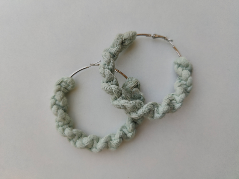 Macrame Earring Twisted Design