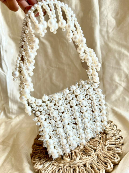 Mini Pearl Beaded Bag