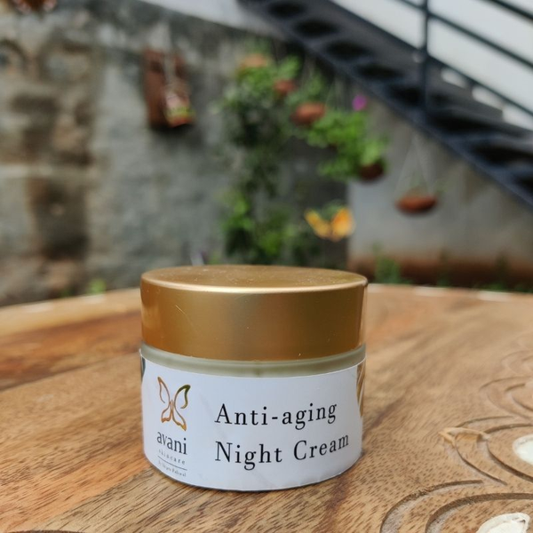 Handmade AntiAging Night Cream With Almond Oil, Vitamin E & Essential oils