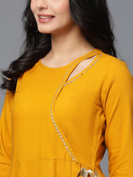 white christmas dresses Buy Yellow Lace & Tiered Dress Online in india – Ambraee