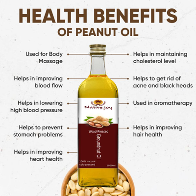 Wood-Pressed Groundnut Oil