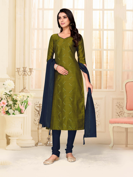 green colour dress material GREEN COLOR GEORGEOUS GEORGETTE AARI EMBROIDERY WORK SALWAR SUIT MATER –  www.soosi.co.in