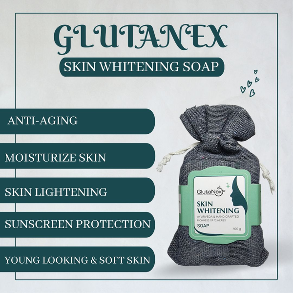 GlutaNext Skin Whitening Soap (Ayurveda Soap) Pack of 3 GlutaNext Skin Whitening Soap (Ayurveda Soap) Pack of 3