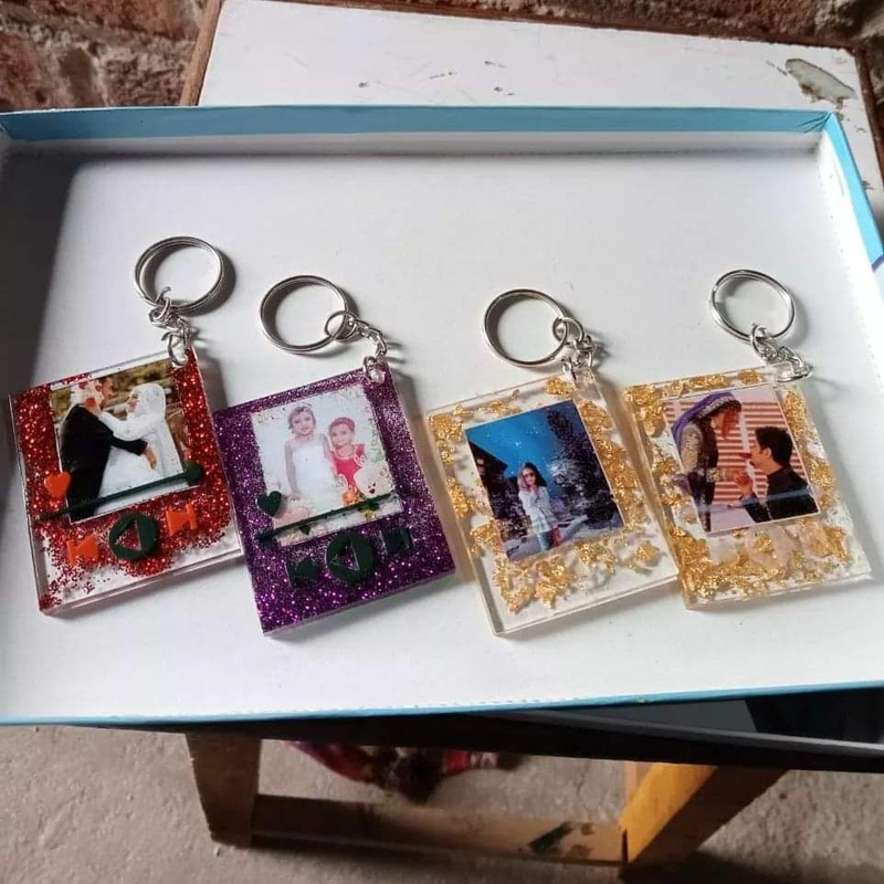 Resin Photo Keychain