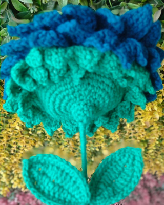 Handmade Crochet Reversible Sunflower Doll