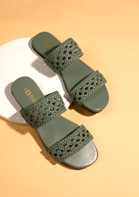 Paaduks Women Polly - Green Flats