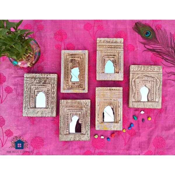 Beautiful Set Of Six Temple Wall Hanging Mirror Frames / Six Types Of