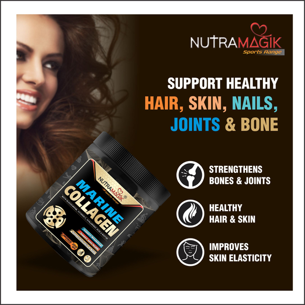 Nutramagik Marine Collagen,Glucosamine, Hyaluronic Acid,Vitamin C