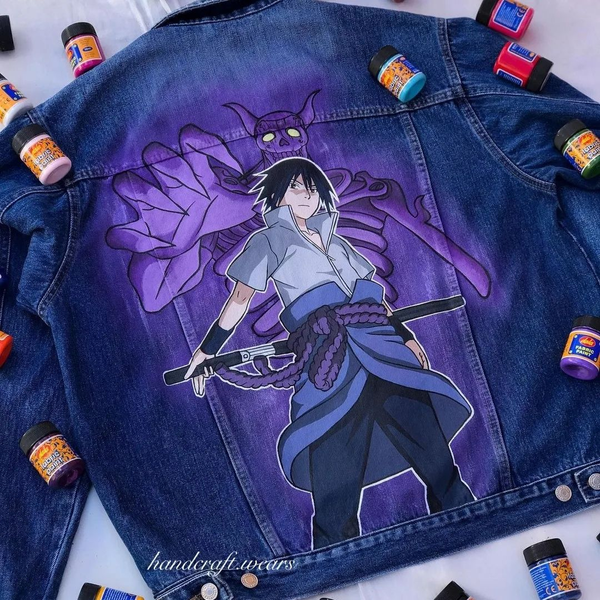 NARUTO EDITION HAND PAINTED DENIM JACKET