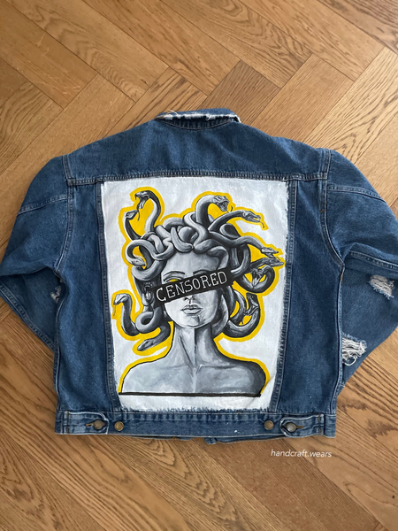 Medusa denim jacket clearance