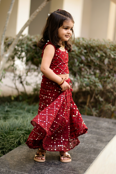 Ajrak Maroon Baby Girl Clothes Buy Customized Name Written Baby