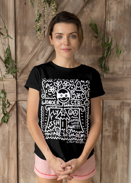 ★2025SS新作★ITZAVIBE★DOODLE SLIM T SHIRT DOODLE T SHIRT - GREEN - ITZAVIBE | 60% - Asian Fashion