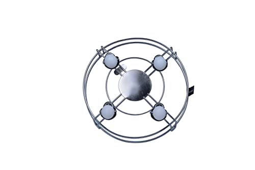 KUVI Heavy Stainless Steel Gas Cylinder Trolley with Wheel Gas