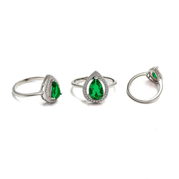 emerald ring, panna stone, adjustable silver rings, freesize adjustable ring,  buy adjustable rings, green stone ring – CLARA