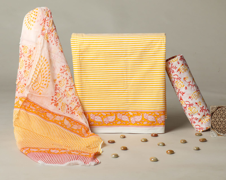 Printed Cotton Dress Material