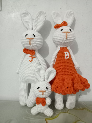 Crochet Bunny Family