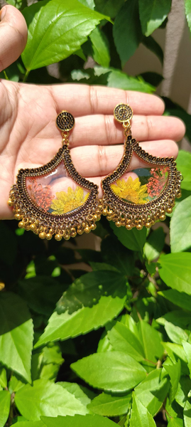 Shop Pearl Flower Jhumkas From Happy Pique