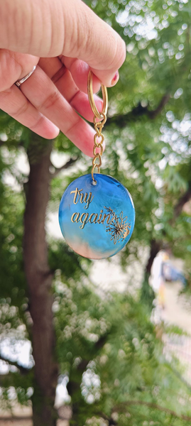 Beach Epoxy Resin Keyrings Key Chain Beach Themed Keychains