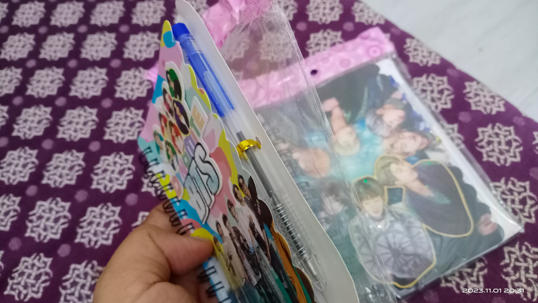 2 Bts Small Notebook With Small Pen