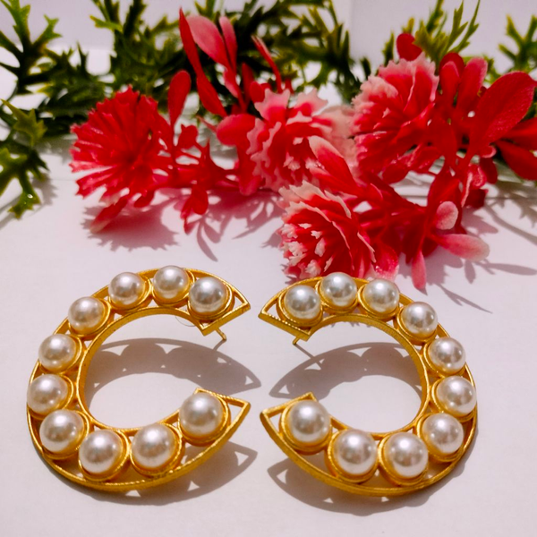 Gold Plated Chand Bali Earrings